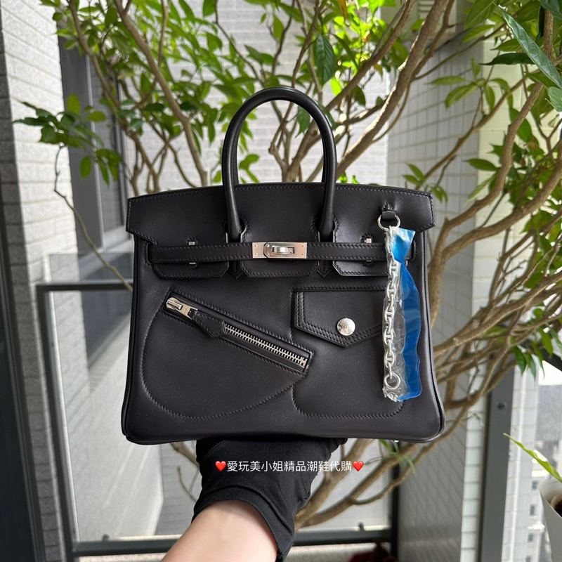 HERMES 愛馬仕Birkin 25 Rock 黑銀Volupto 🖤 | 蝦皮購物