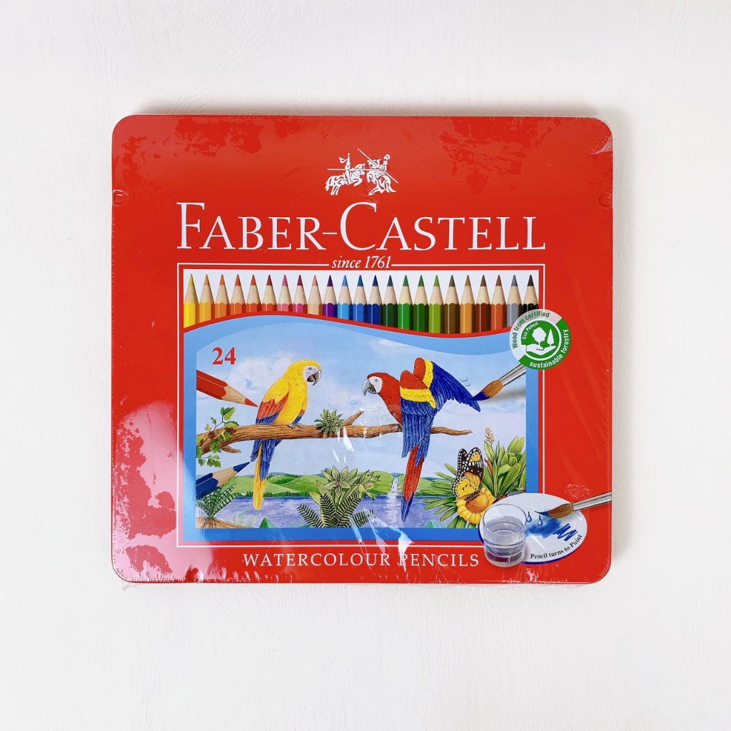 FABER-CASTELL 114461 115913 115925 水彩色鉛筆12色24色36色紙盒鐵盒