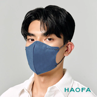HAOFA氣密型99%防護醫療N95口罩-暮光藍(30入)