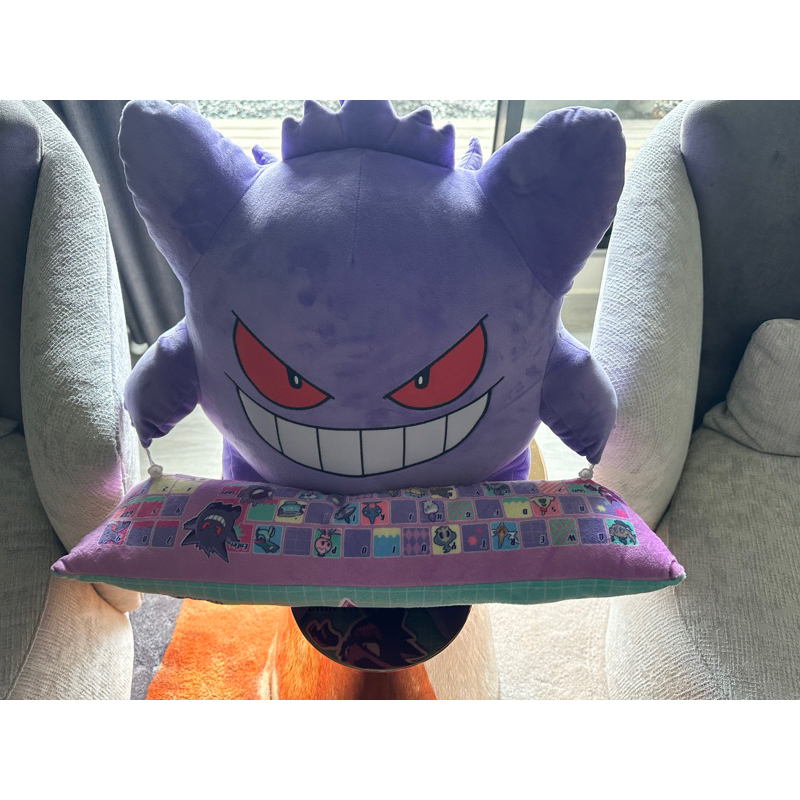 BANDAI正版授權 寶可夢 POKEMON 耿鬼抱枕 耿鬼靠 枕耿鬼周邊抱枕 靠枕 | 蝦皮購物
