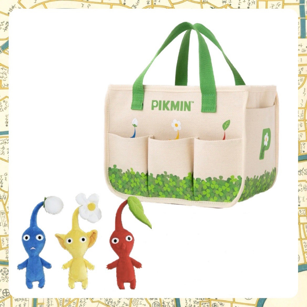x《小巴趴趴造》正品現貨！日本～任天堂皮克敏 Nintendo Pikmin 皮可敏手提包 托特包（不含娃娃） | 蝦皮購物