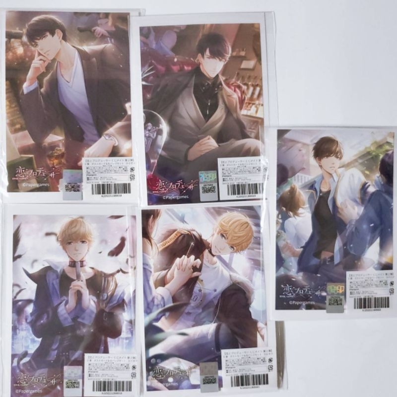 戀與製作人 日周 日版 animate kuji 一番賞 李澤言 白起 周棋洛 許墨 凌肖 徽章 明信片 抽賞 官方周邊 | 蝦皮購物
