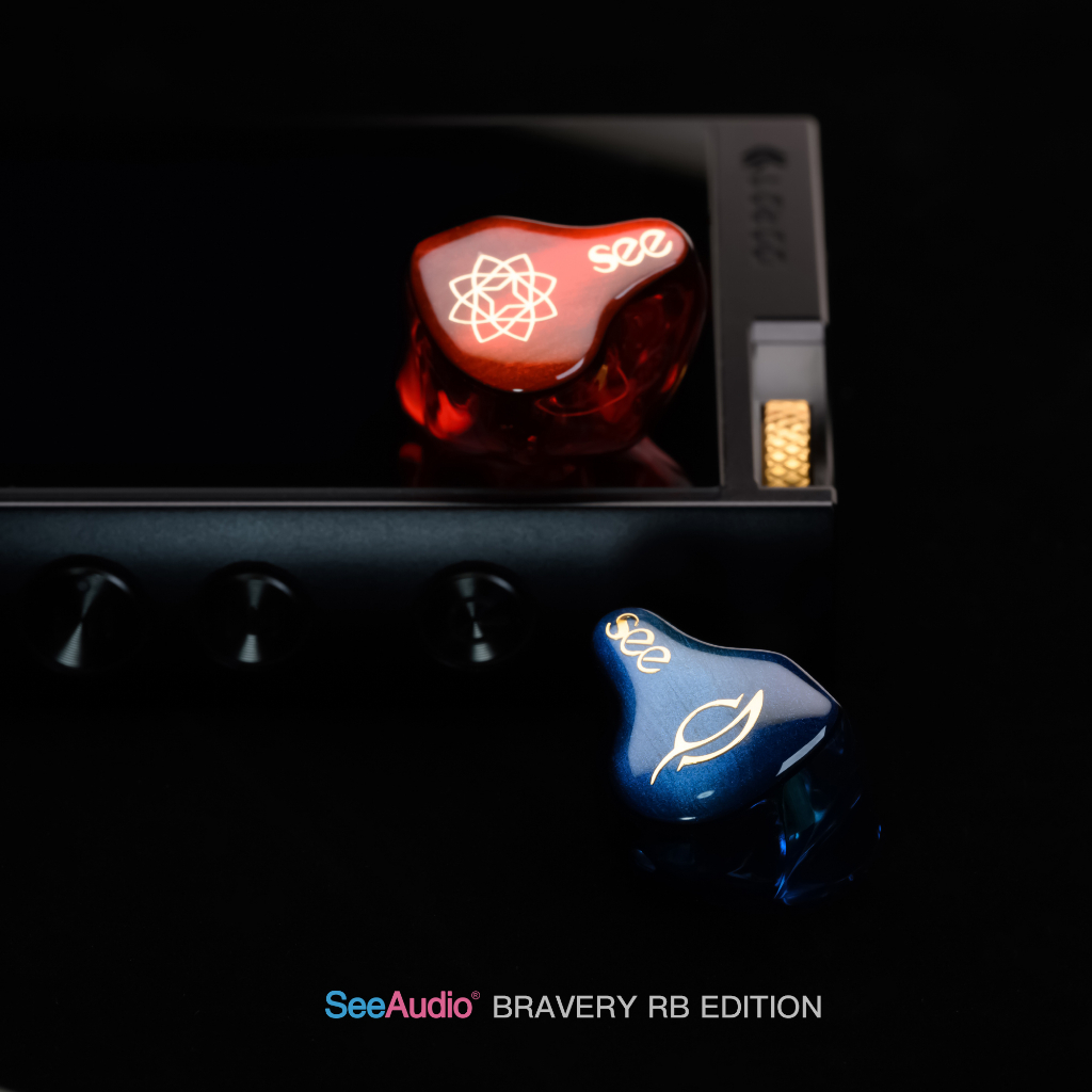 ほぼ未使用】SeeAudio Bravery AE blue and Red-