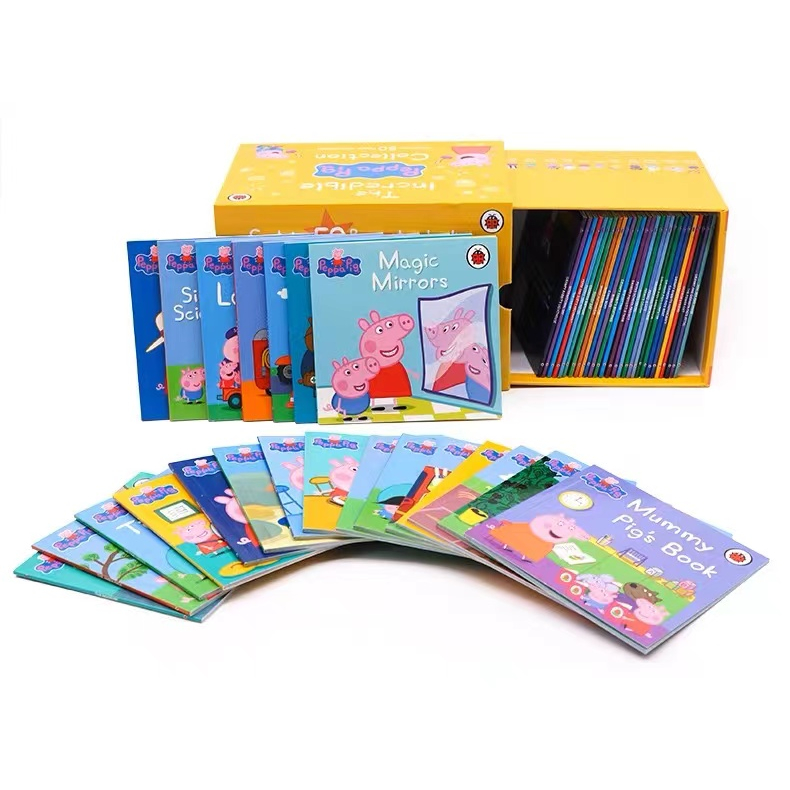 ペッパピッグ コレクション　150冊セット 新版🔥小豬佩奇英文繪本The Ultimate Peppa Pig Collection藍盒黃盒紅