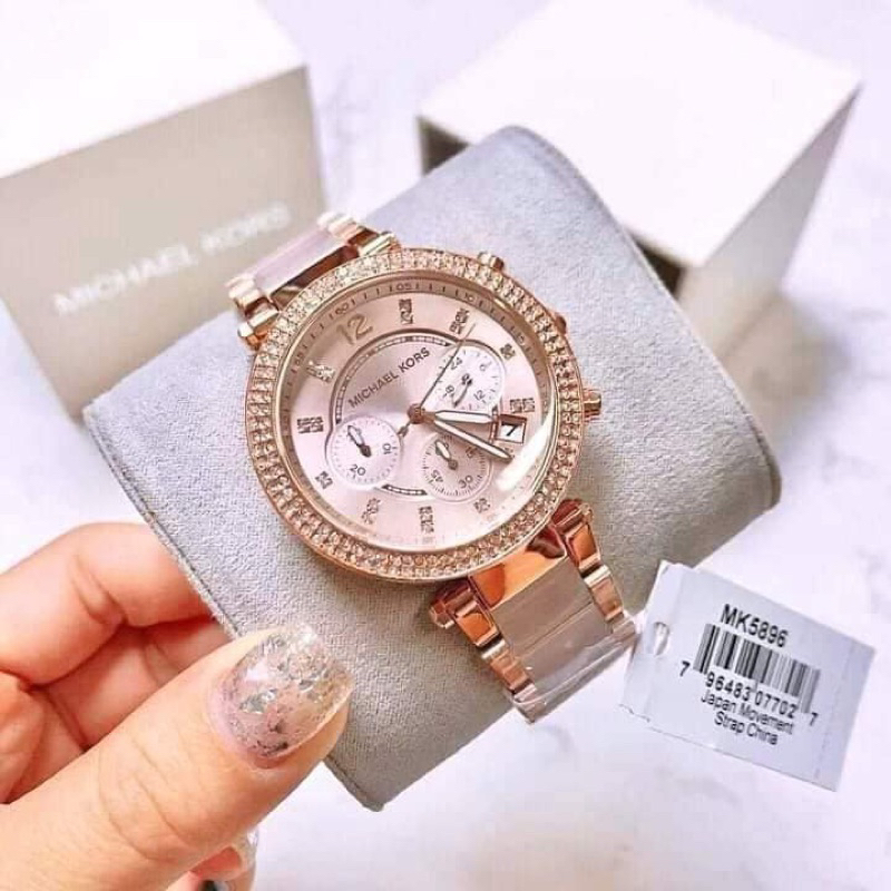 經典款MK5896手錶對比便宜防貨 Michael Kors女錶 MK手錶 玫瑰金三眼計時日曆手錶 | 蝦皮購物