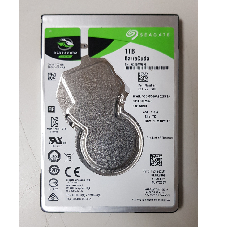 Seagate 希捷 新梭魚 Barracuda 1tb 25吋 Sata硬碟 St1000lm048 2手良品 蝦皮購物