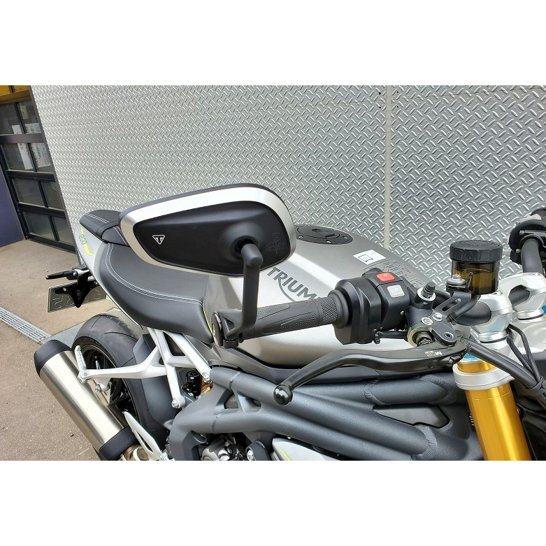 Area1 Specchietti Retrovisori Per Moto CNC - Compatibili Con Speed Triple 1200RS, Universali 13-22mm