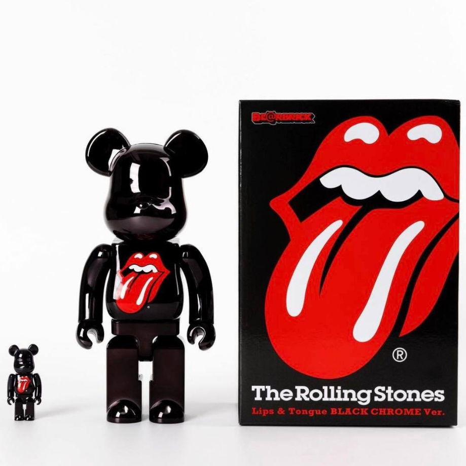 BEETLE BE@RBRICK 滾石樂團嘴唇與舌頭THE ROLLING STONES 100% 400