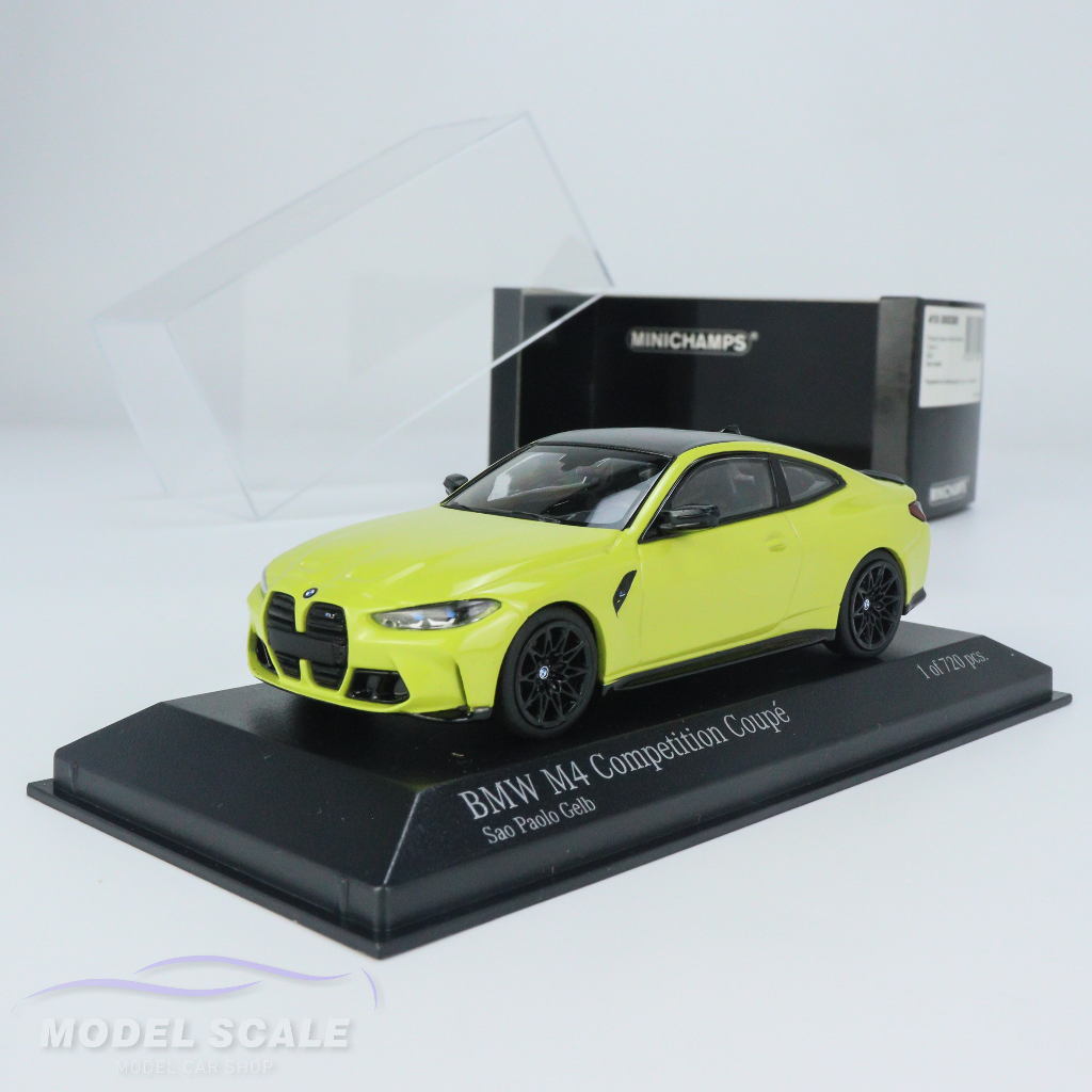 模例】Minichamps 1/43 BMW M4 Competition Coupe (G82) 黃色| 蝦皮購物