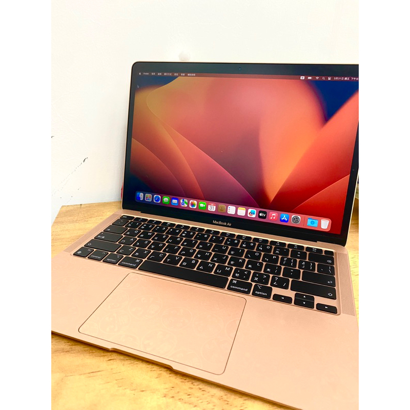 S級 李克手機 Macbook Air M1 晶片 8+512g A2337 玫瑰金色 mba二手