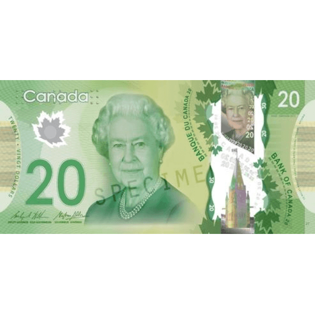 加拿大幣(加元) CAD 20 (版本和號碼隨機) | 蝦皮購物