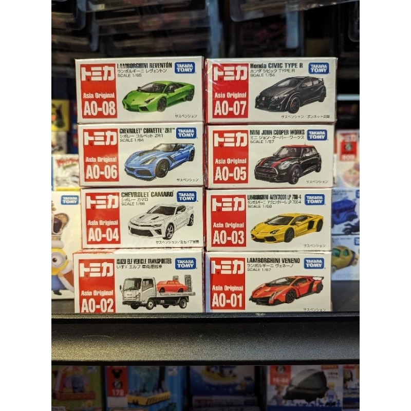 現貨TOMICA 亞洲限定AO - 01 02 03 04 05 06 07 08 全8種| 蝦皮購物