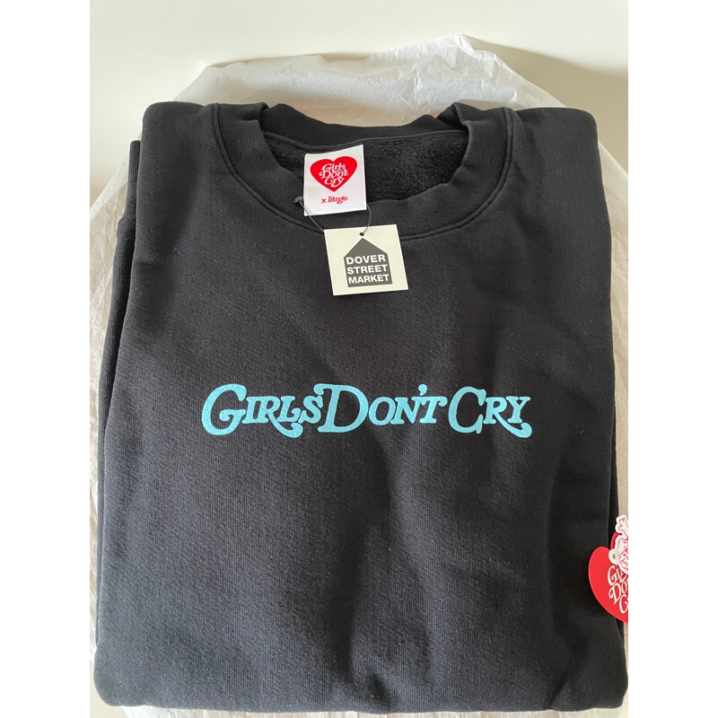 Girls Dont Cry GDC Angel Logo Crewneck Sweatshirt Black XL | 蝦皮購物