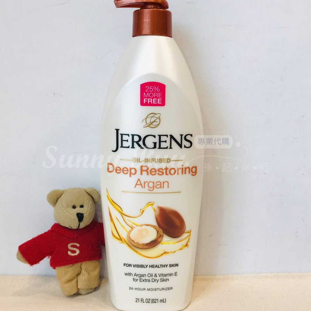 【Sunny Buy】 現貨 Jergens 婕可詩 珍柔身體潤膚乳液-摩洛哥堅果油 621ml | 蝦皮購物
