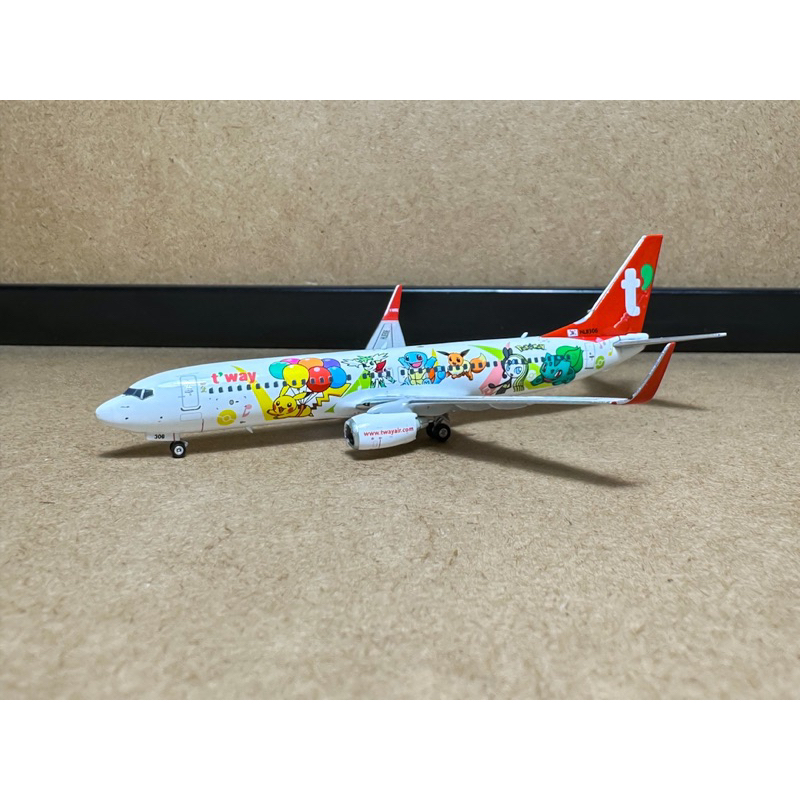 [預購終了] Phoenix 1/400 德威航空T'Way Boeing 737-800 HL8306