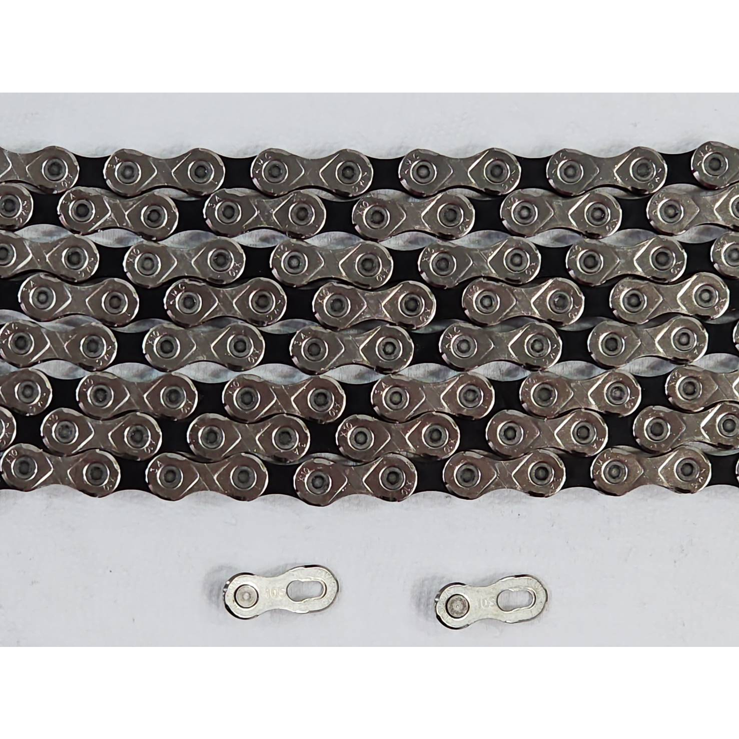 KMC X10 10速銀黑鏈條 10S鏈條 含快扣 114目 適用:Shimano SRAM Campagnolo夾鏈袋 | 蝦皮購物