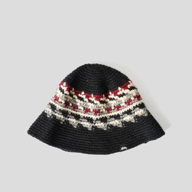 M.Lu} Stüssy Fairisle Bucket Hat | 蝦皮購物