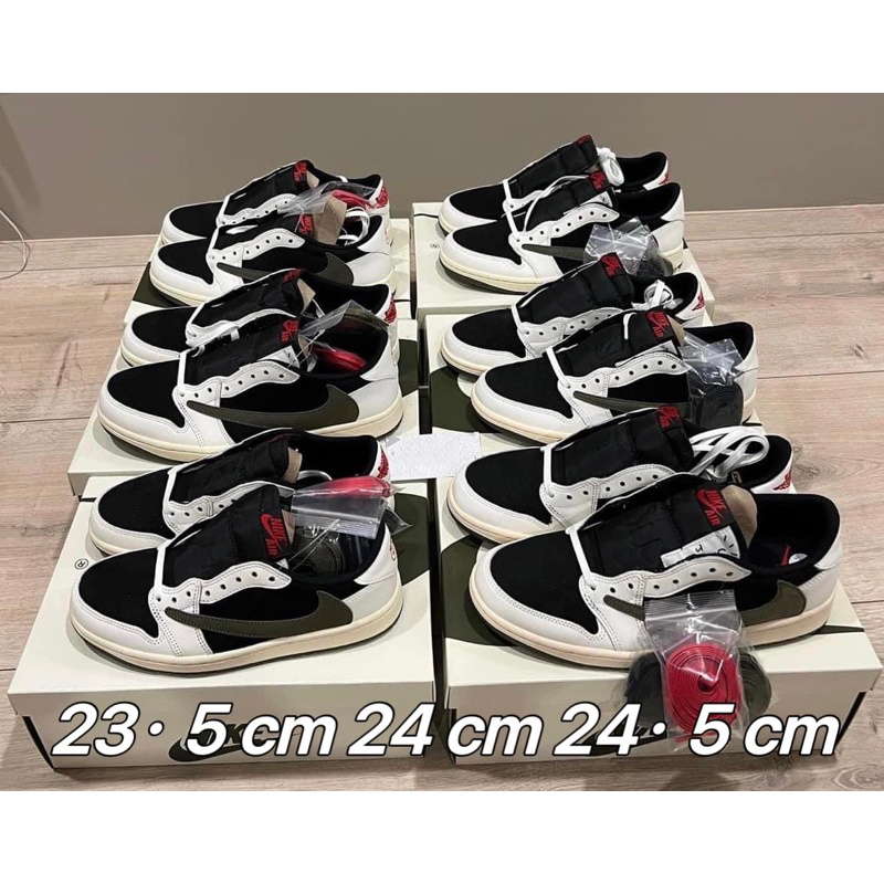 Travis Scott x Air Jordan 1 Low橄欖綠Olive尺寸：23.5cm24cm24.5cm