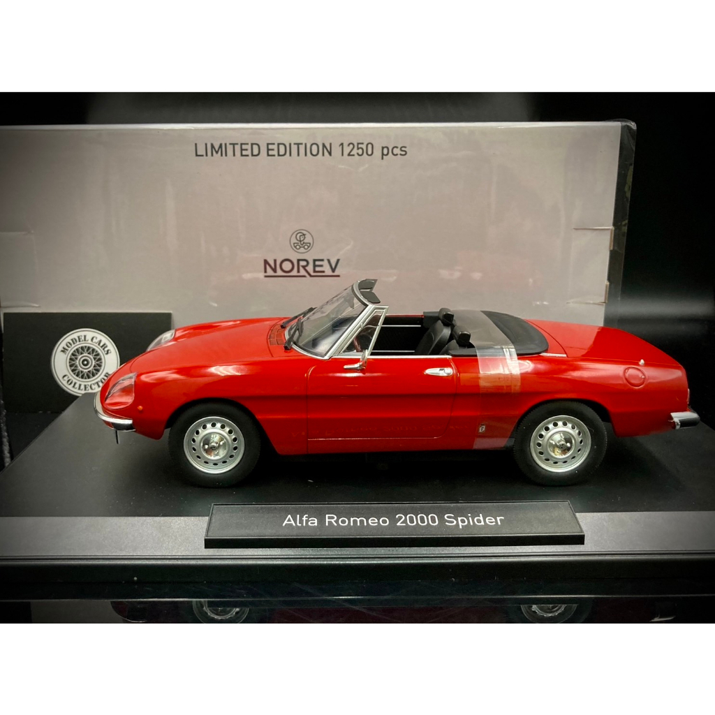 NOREV Alfa Romeo 2000 Spider 1978 Verte - Modèle Réduit 1/18 En Prévente