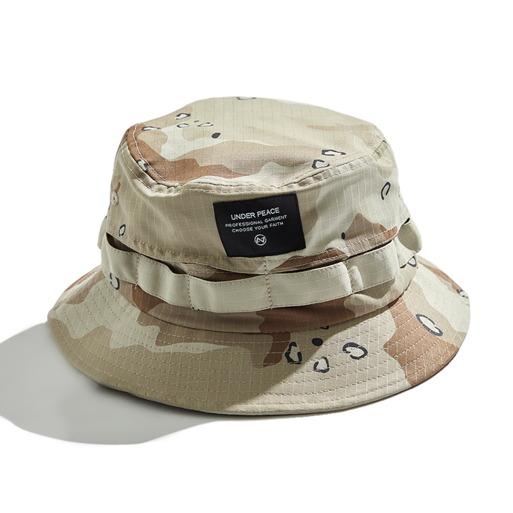 UNDER PEACE 抗撕裂布漁夫帽-迷彩 SIERRA LABEL / DESERT CAMO BUCKET HAT | 蝦皮購物