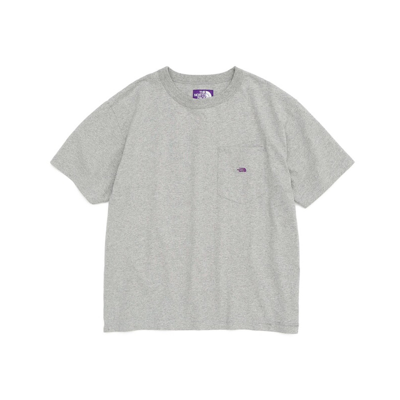 鞋術」THE NORTH FACE PURPLE LABLE 紫標刺繡口袋7oz H/S Pocket Tee
