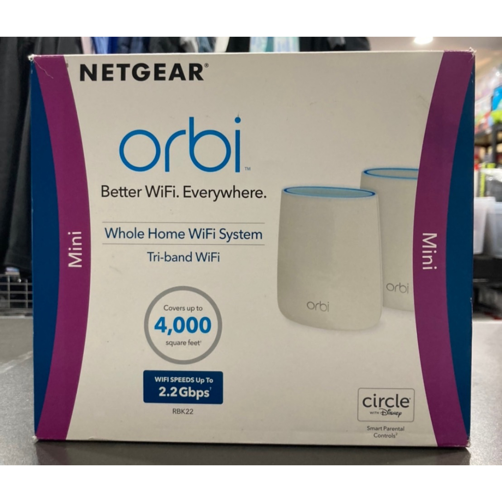 NETGEAR RBK22 high quality Orbi Mini Whole Home Tri-Band WiFi System RBK22