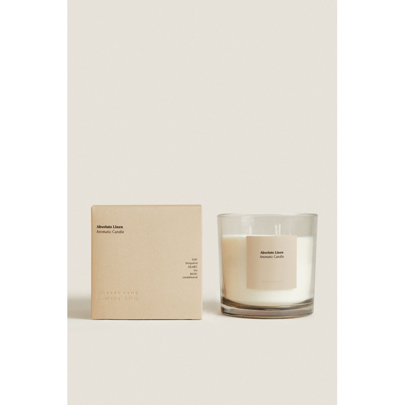 Zara Home蠟燭/Absolute Linen 200g 蝦皮購物
