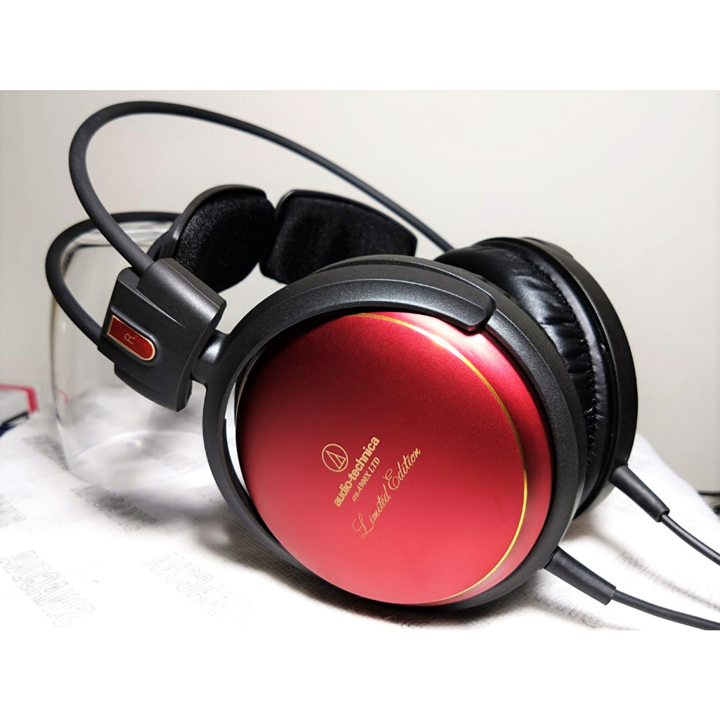 新古銘機】鐵三角audio-technica ATH-A900X LTD 緋紅色2000台限定女毒