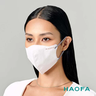 HAOFA氣密型99%防護醫療N95口罩彩耳款-淺灰(10入)