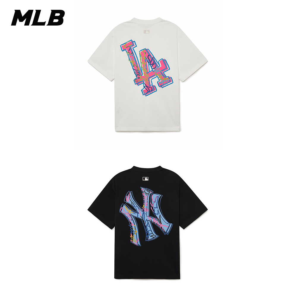 MLB 短袖T恤POP ART系列道奇/洋基隊(3ATSL2134-兩色任選)【官方旗艦店