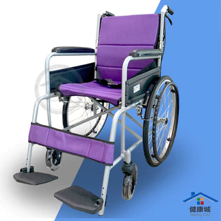 宅配免運 恆伸輕量型輪椅 坐墊18吋 輪子:大輪/小輪 輕型輪椅 鋁合金輪椅 長照 身障 -健康城