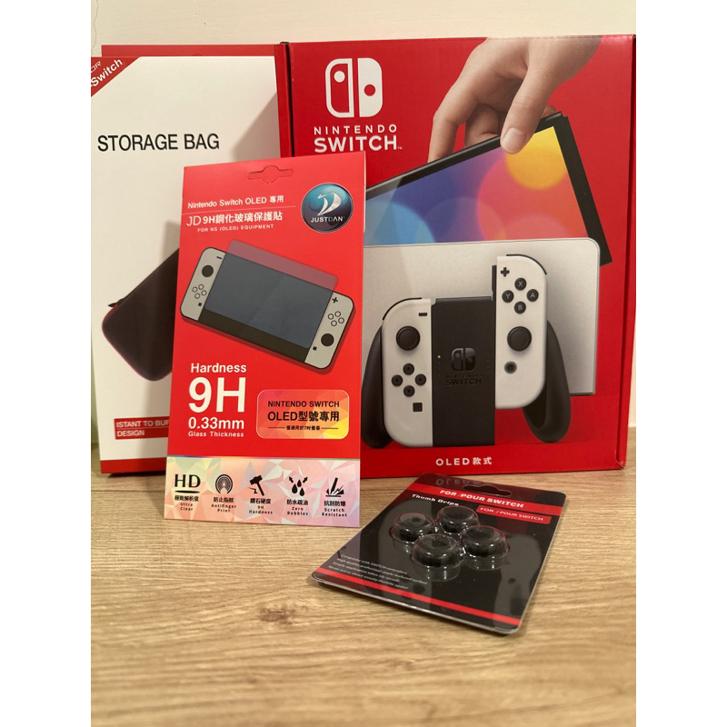 全新現貨任天堂SWITCH OLED 白台灣公司貨超值贈品面交優惠價| 蝦皮購物