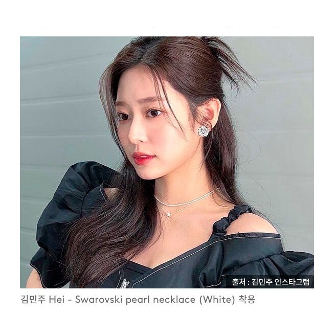 [Hei] Swarovski pearl necklace ネックレス 韓国/テヨン着用 韓星太妍韓綜驚六同款品牌HEI SWAROVSKI PEARL NECKLACE 施華洛
