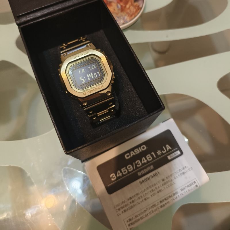 CASIO G-SHOCK GMW-B5000 鋼殼系列小方塊金| 蝦皮購物