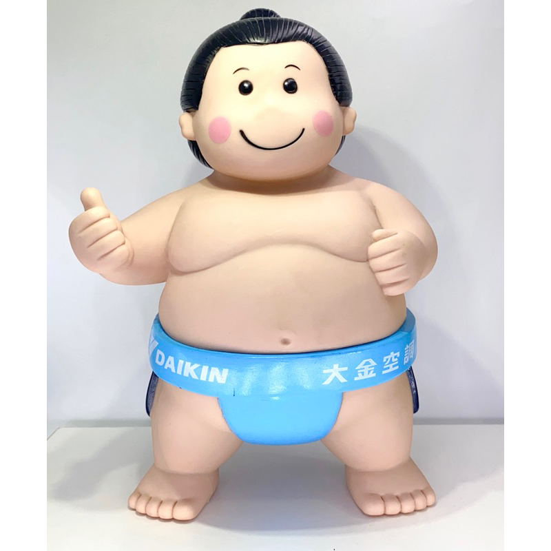絕版‼全新現貨日本DAIKIN 大金寶寶存錢筒企業公仔紀念品娃娃相撲力士