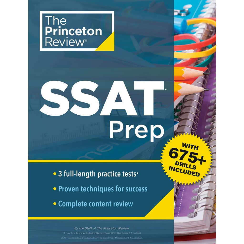 【SSAT/ISEE中學入學考試】Princeton Review SSAT Prep /Princeton Review ...