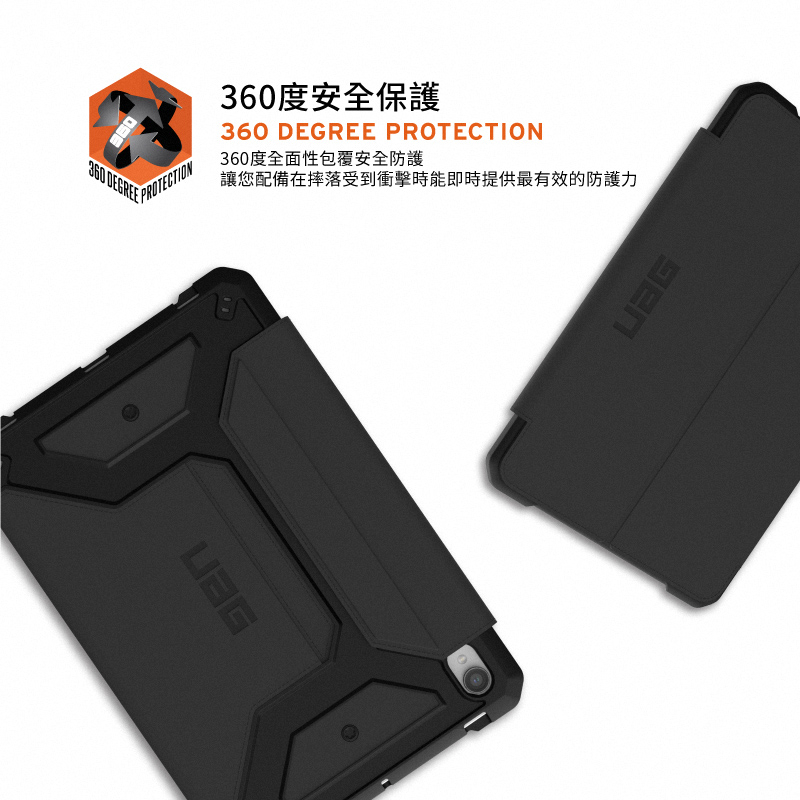 UAG 耐衝擊都會款 Galaxy Tab S8 Ultra (14.6 吋，2022) 軍規平板保護殼, 黑