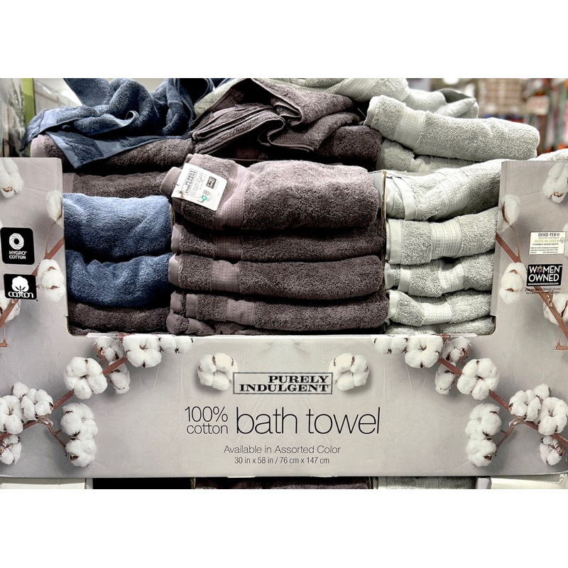Purely Indulgent 100% Bath towel made by Women Owned 
