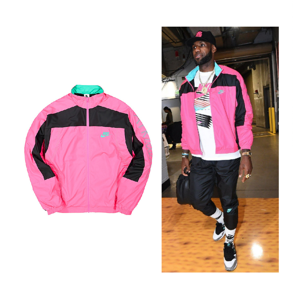 Nike x atmos NRG Track Jacket AIR MAX 外套風衣桃紅粉紅LeBron