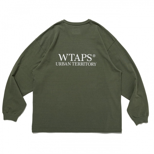 逢甲FUZZY】WTAPS DESIGN 03 LS COTTON. LEAGUE 231ATDT-CSM12 長T