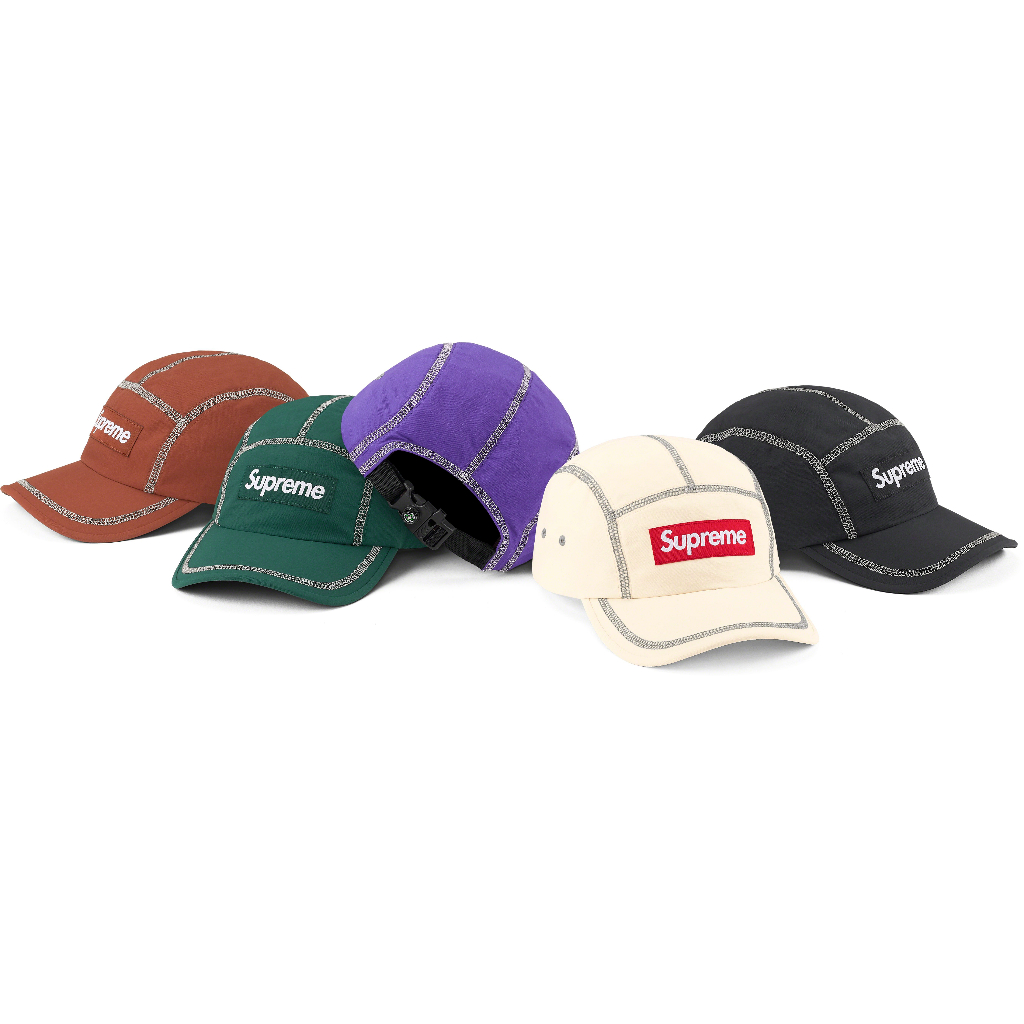 Supreme Reflective Stitch Camp Cap (SS23) - $54