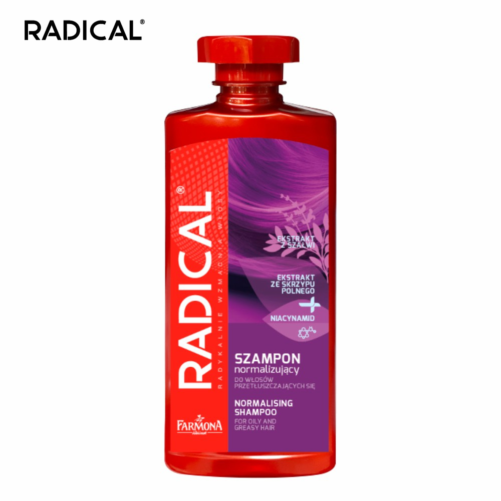 RADICAL - 波蘭植萃 馬尾草鼠尾草清爽調理洗髮露 - 紅瓶 (油性髮質適用) 【官方旗艦館】 | 蝦皮購物