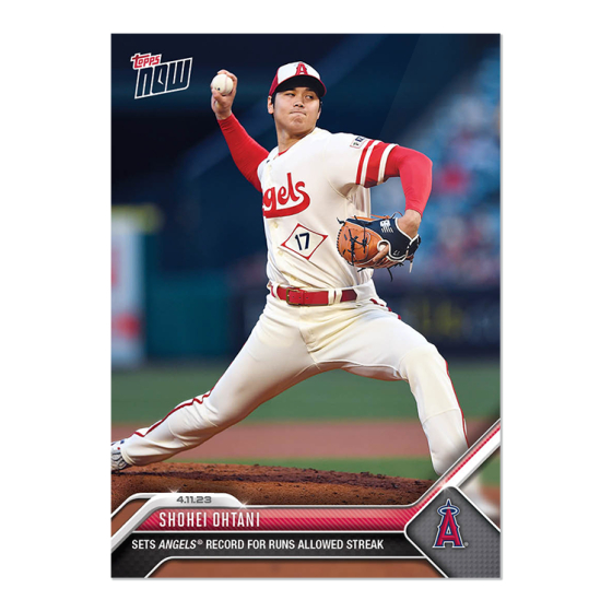 大谷翔平球員卡2023 MLB TOPPS NOW Card 106 第二勝| 蝦皮購物