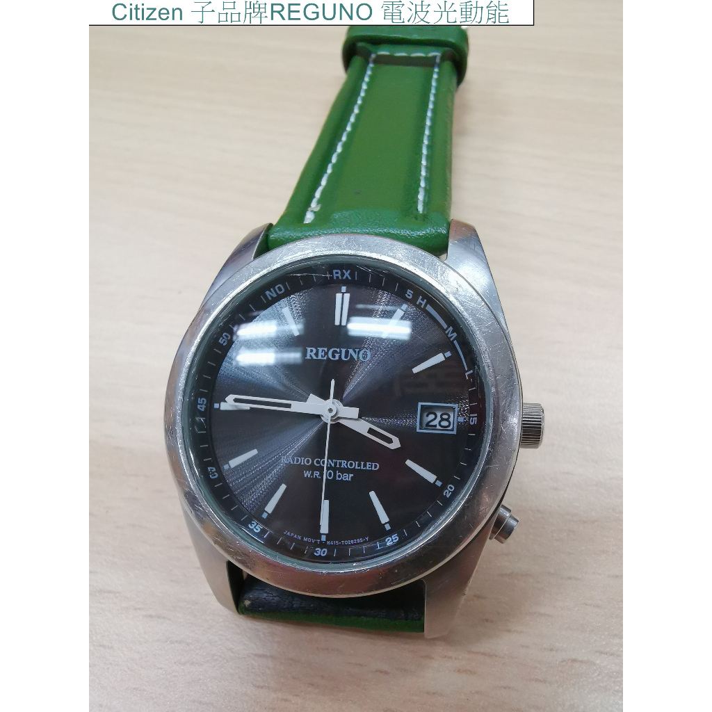 Citizen 星辰子品牌eco-drive系列H415機芯光動能(太陽能)充電+日本雙局