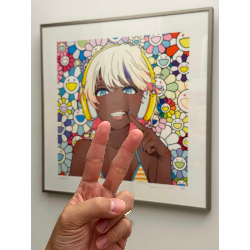 版畫Takashi Murakami 村上隆× mebae 「smile_03 南の島の女の子 版畫Takashi Murakami 村上隆× mebae 「smile_03 南の島の女の子