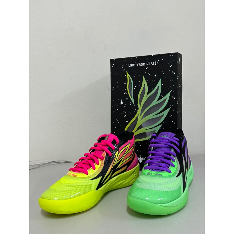 PUMA MB 02 mb2 LaMelo Ball Rick and Morty 籃球鞋限量款有購買證明