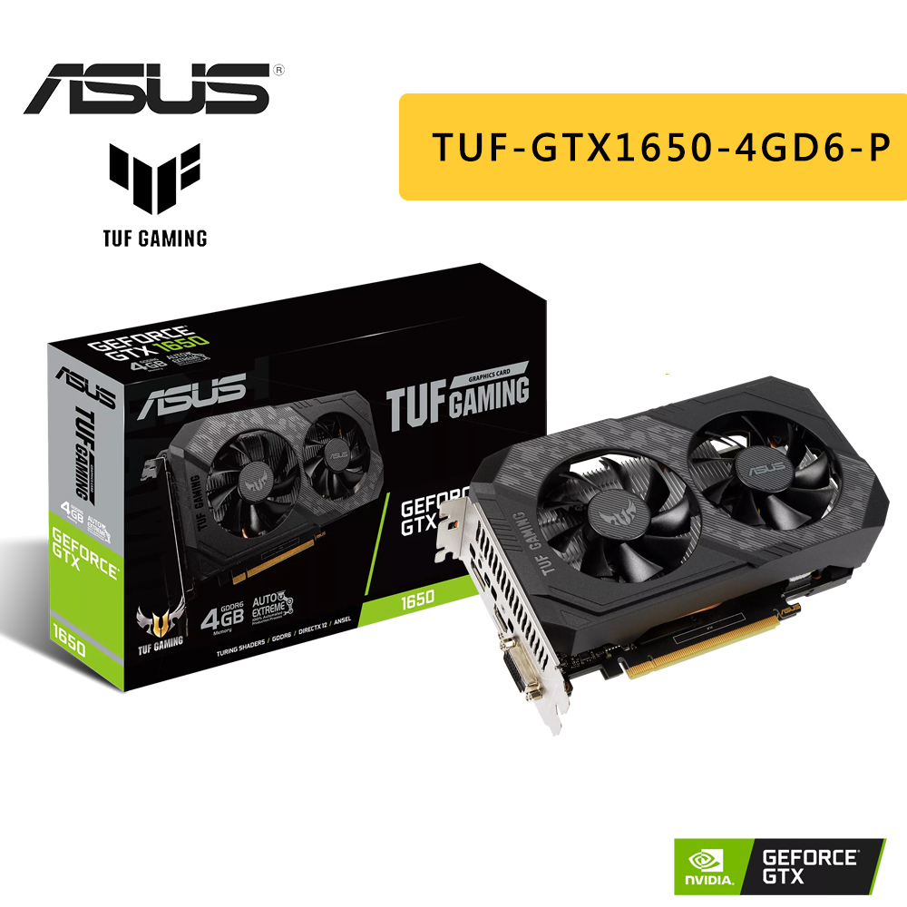 ASUS 華碩 TUF-GTX1650-4GD6-P-GAMING 顯示卡 GTX 1650 顯卡 | 蝦皮購物