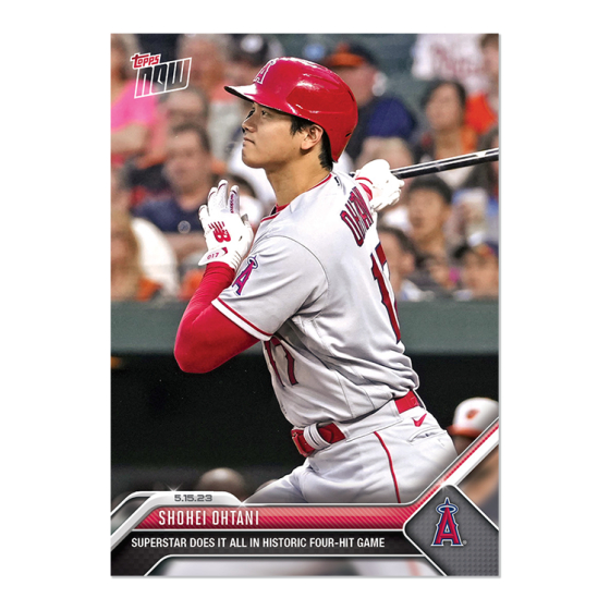 大谷翔平球員卡2023 MLB TOPPS NOW Card 294 唯一準完全打擊的先發投手