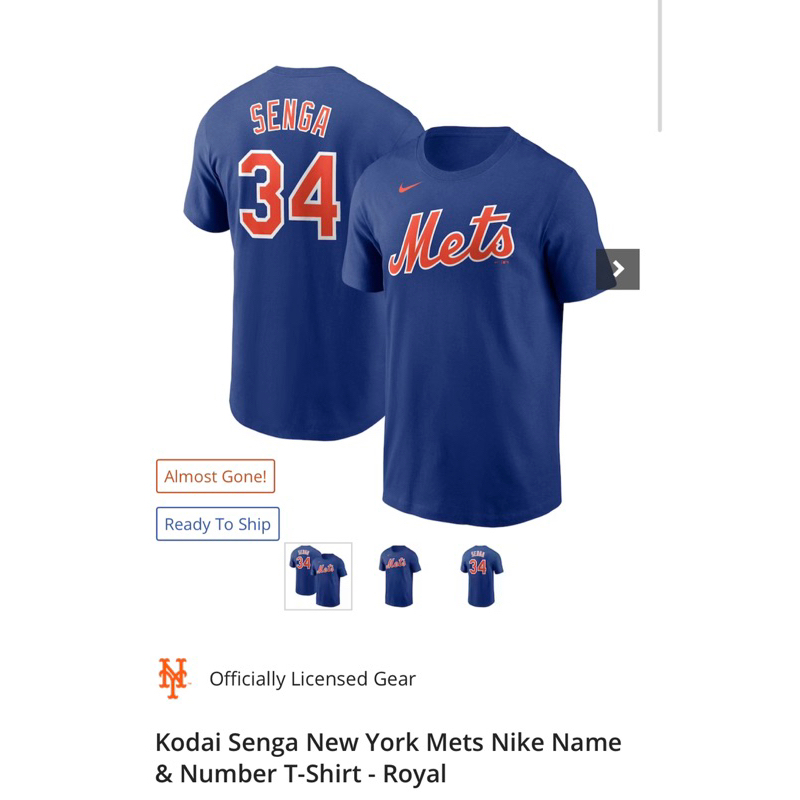 Kodai Senga New York Mets Nike Name & Number T-Shirt - Royal