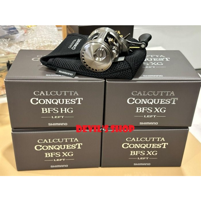 Amazon.com : Shimano Bait Reel 23 Calcutta Conquest BFS XG Left (Left  Handle) Lure Casting : Sports & Outdoors